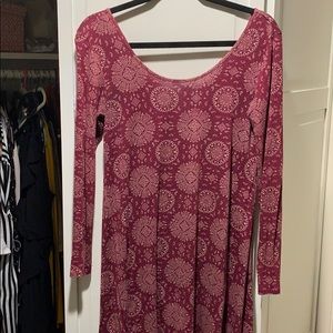 Boho long sleeve dress